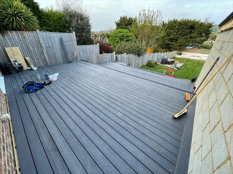 Finished composite deck