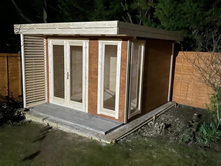 Finished garden office