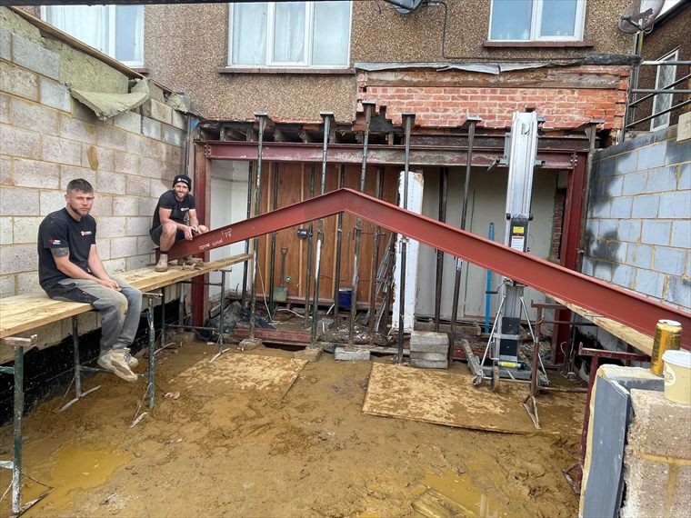 Installing the structural steels