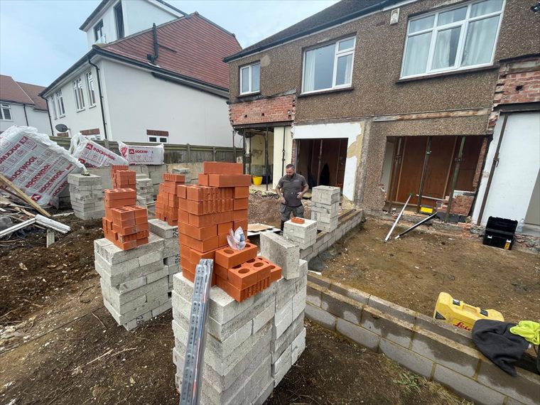 Blockwork rising on the new extension