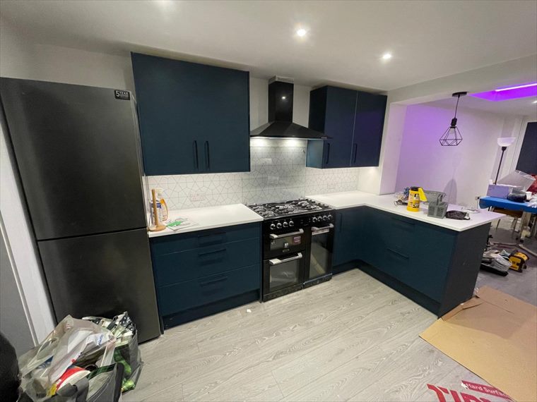 Completed kitchen